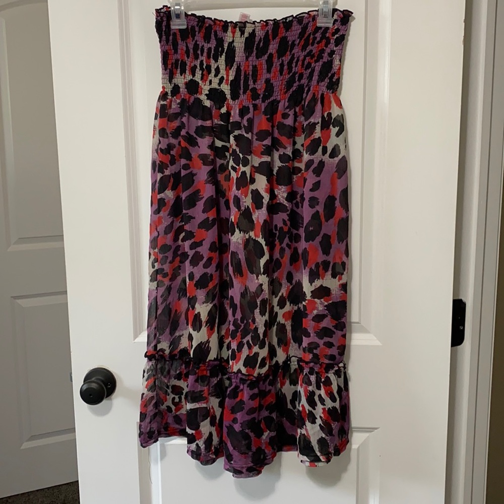 Leopard swim cover up
